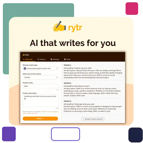 Rytr ابزار هوش مصنوعی برای سئو
