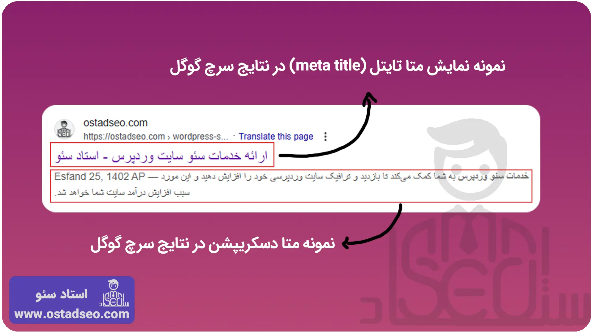 تنظیم متا تایتل و متا دسکریپشن در نتایج سرچ گوگل برای سئو داخلی