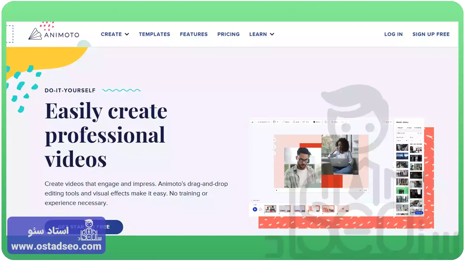 animoto.com بهترین سایت برای تولید محتوای ویدئویی