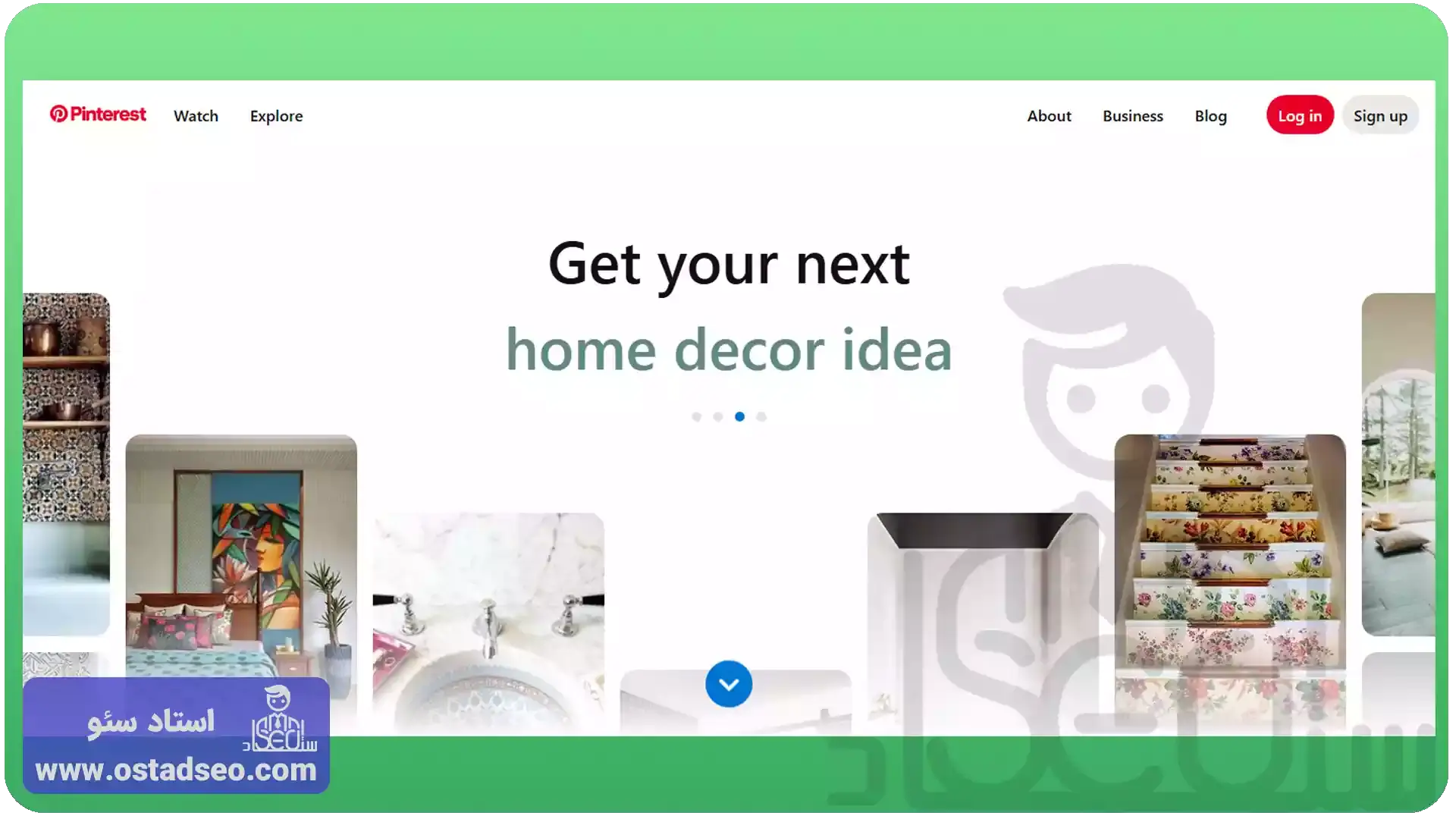 pinterest.com بهترین سایت تولید محتوای تصویری
