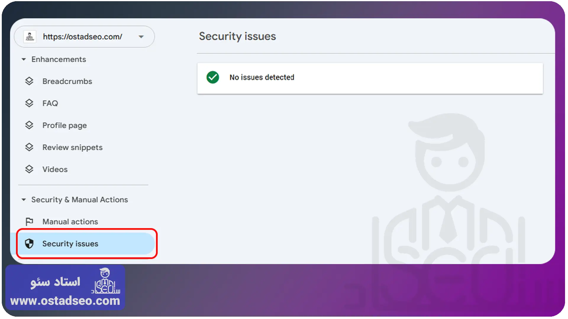 معرفی بخش Security issues و پیغام های رایج آن